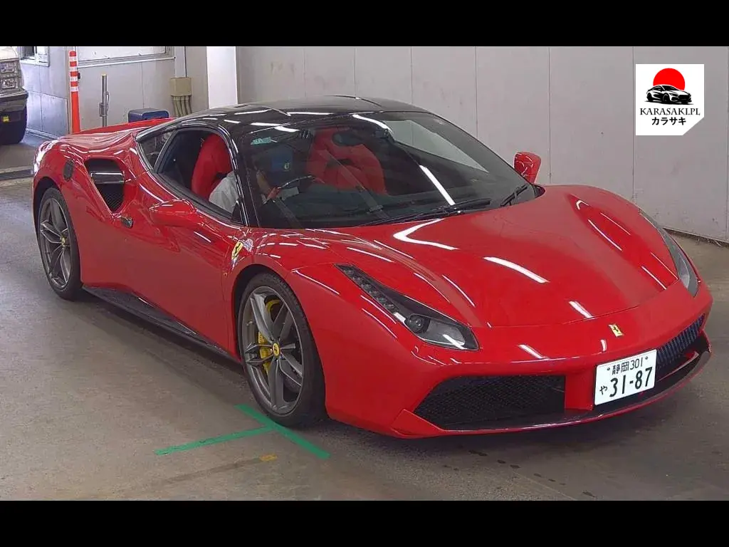 Ferrari 488 GTB 2018 z aukcji japońskiej