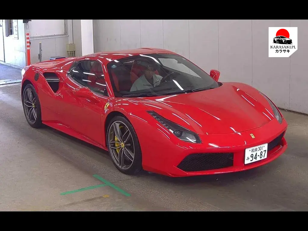 Ferrari 488 Spider 2018 z aukcji japońskiej