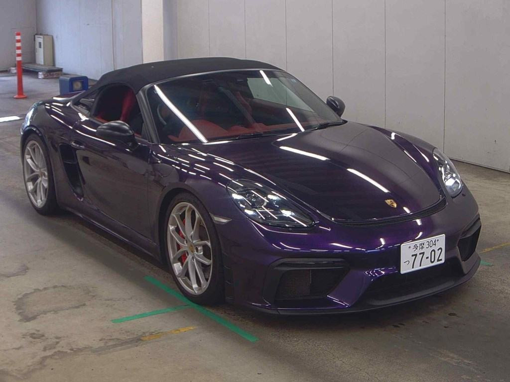 Porsche 718 Spyder 2020 z aukcji japońskiej