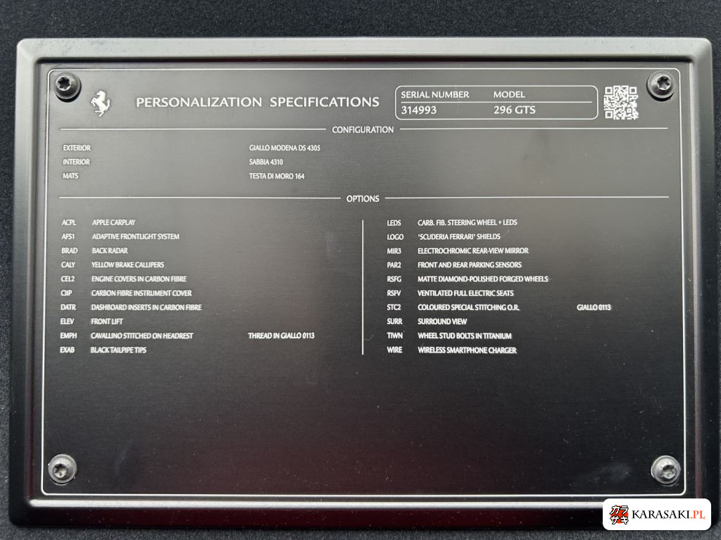2025 Ferrari 296GTS Base Grade 11
