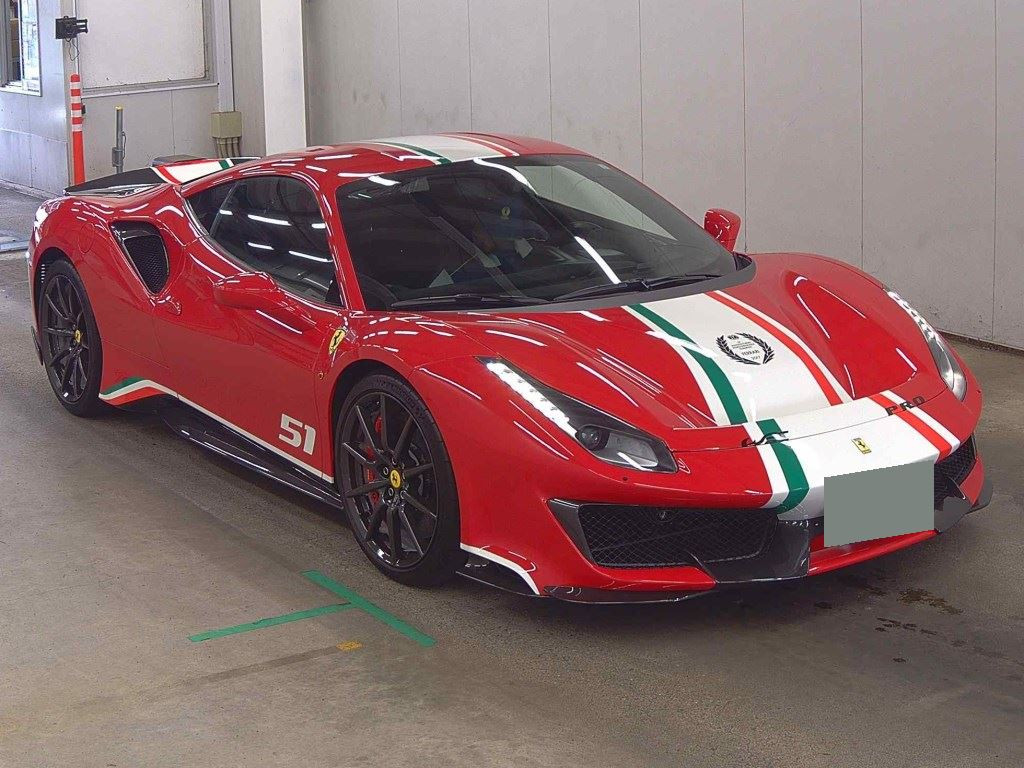 Ferrari 488 Pista 2019 z aukcji japońskiej