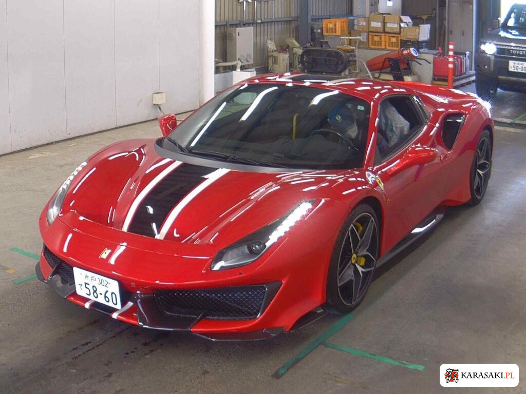 Ferrari 488 Pista 2020 z aukcji japońskiej
