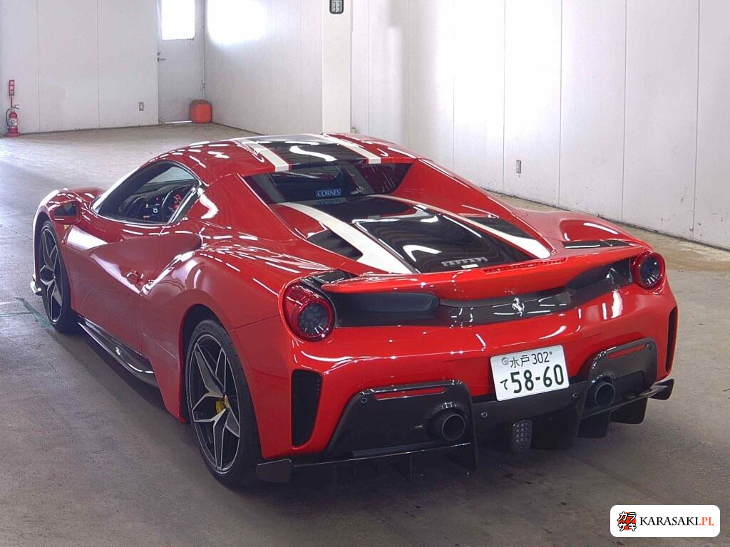 Ferrari 488 Pista 2020 z aukcji japońskiej