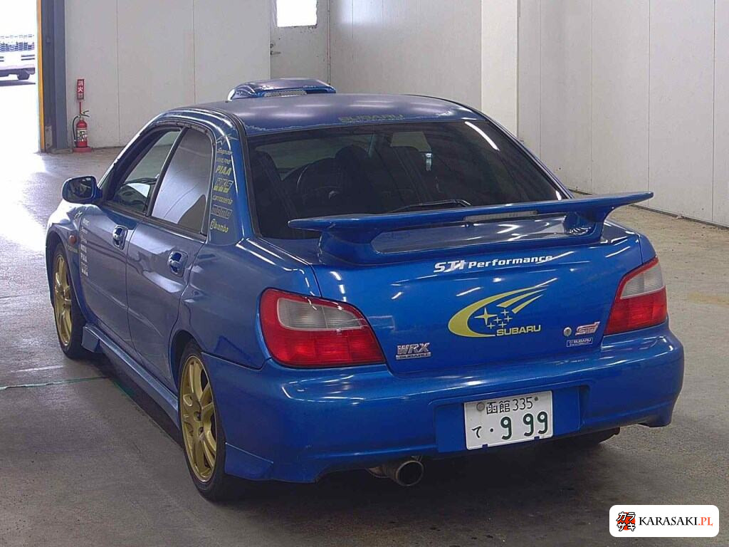 Subaru Impreza WRX 2002 z aukcji japońskiej