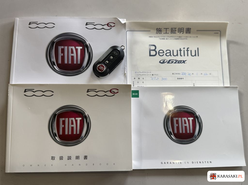 Fiat 500 2018 z aukcji japońskiej