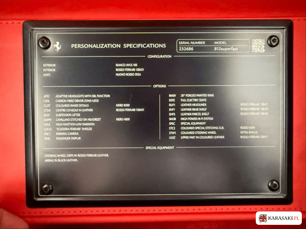 2018 Ferrari 812SUPERFAST Superfast 13