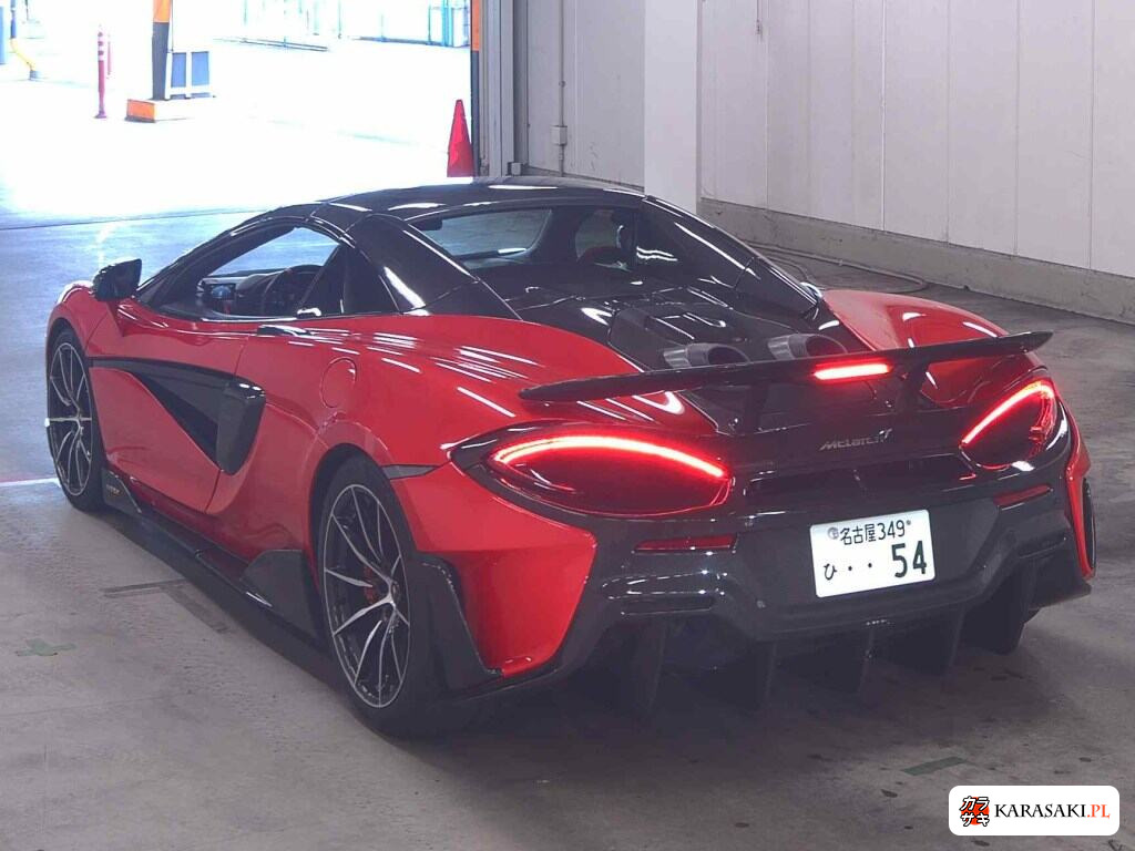 McLaren 600LT Spider 2019 z aukcji japońskiej