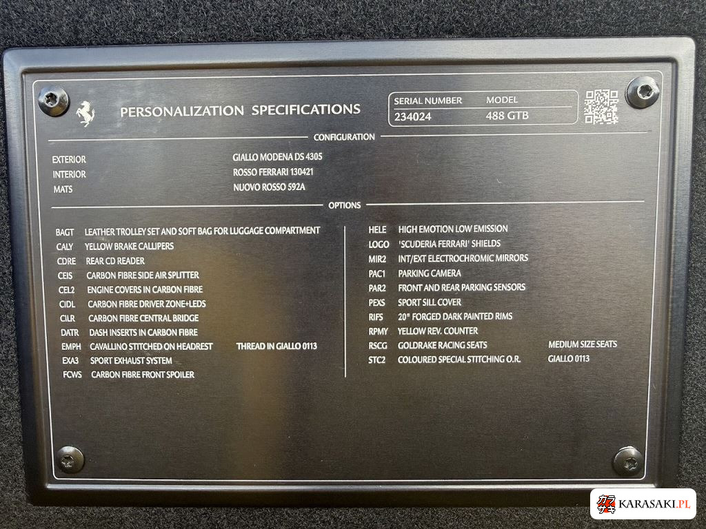 2018 Ferrari 488 GTB Base Grade 9