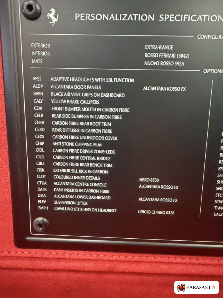 Ferrari 812SUPERFAST 2017 z aukcji japońskiej