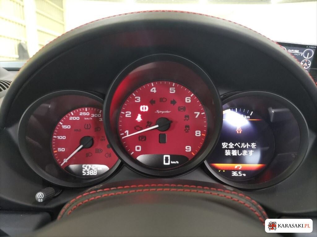 Porsche 718 Spyder 2021 z aukcji japońskiej